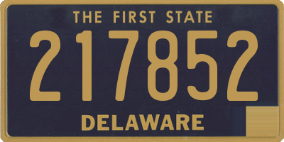 DE license plate 217852