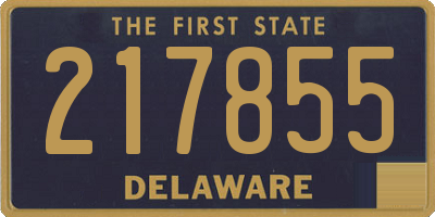 DE license plate 217855