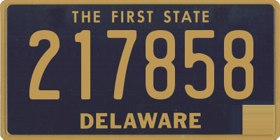 DE license plate 217858