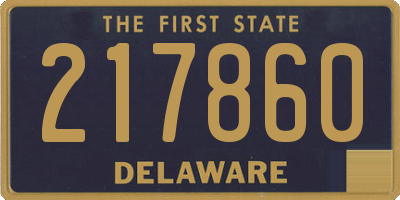 DE license plate 217860