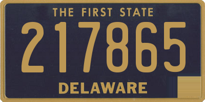 DE license plate 217865