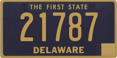 DE license plate 21787