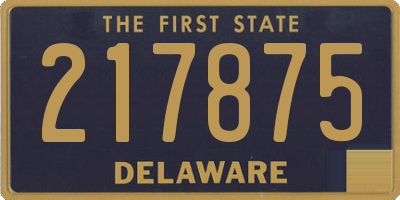 DE license plate 217875