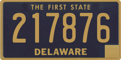 DE license plate 217876