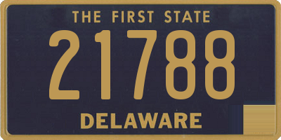 DE license plate 21788