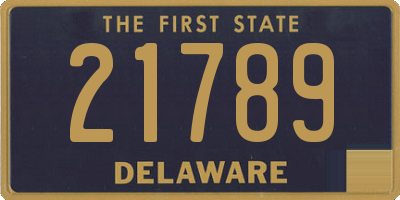 DE license plate 21789