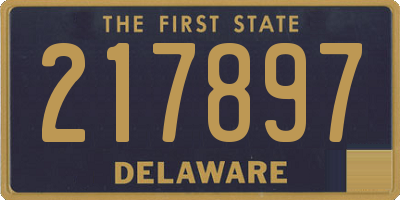 DE license plate 217897