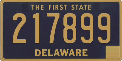 DE license plate 217899