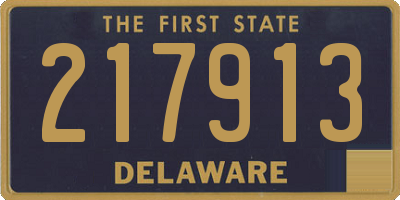 DE license plate 217913