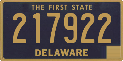 DE license plate 217922