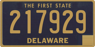 DE license plate 217929