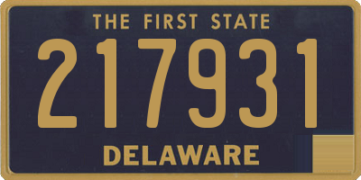 DE license plate 217931