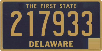 DE license plate 217933