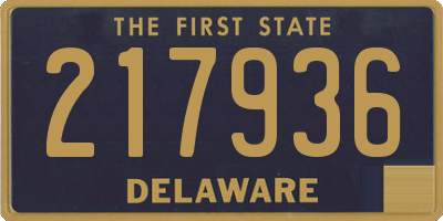 DE license plate 217936