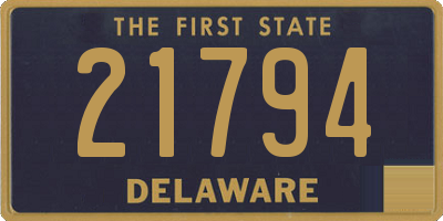 DE license plate 21794