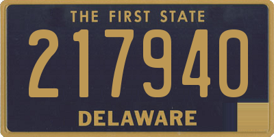 DE license plate 217940