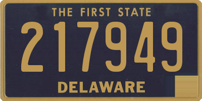 DE license plate 217949