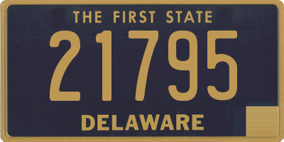 DE license plate 21795