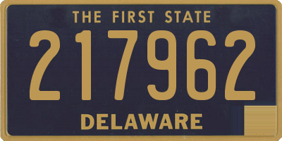 DE license plate 217962