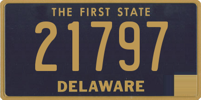 DE license plate 21797