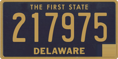 DE license plate 217975