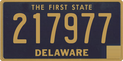 DE license plate 217977