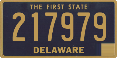 DE license plate 217979