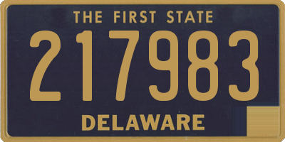 DE license plate 217983