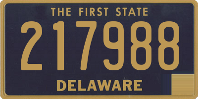 DE license plate 217988