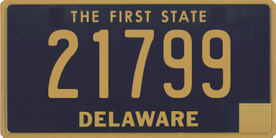 DE license plate 21799