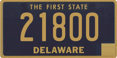 DE license plate 21800