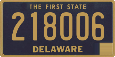 DE license plate 218006