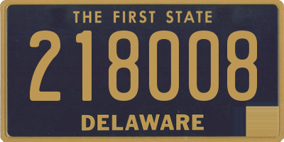 DE license plate 218008