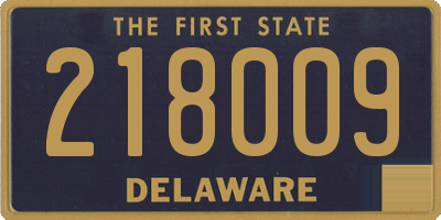 DE license plate 218009