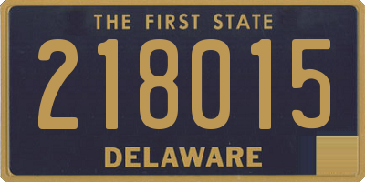DE license plate 218015
