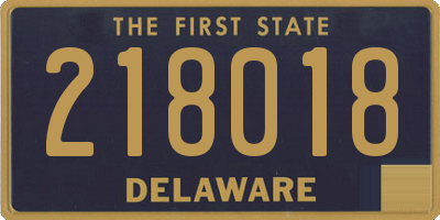 DE license plate 218018