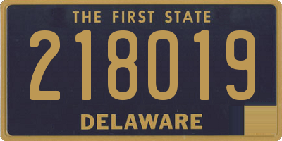 DE license plate 218019