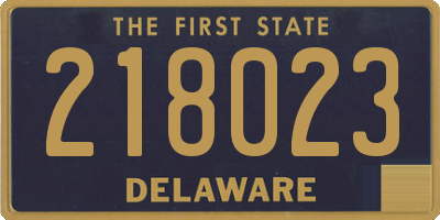 DE license plate 218023