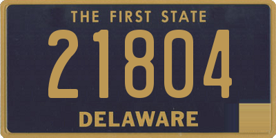 DE license plate 21804