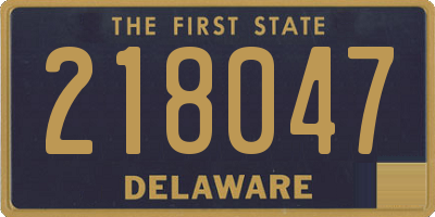 DE license plate 218047