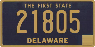 DE license plate 21805