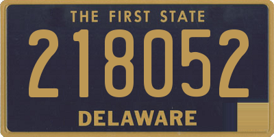 DE license plate 218052