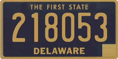 DE license plate 218053