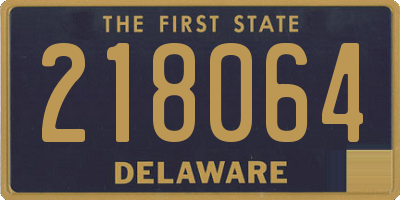 DE license plate 218064