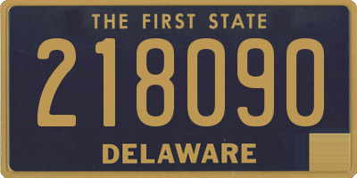 DE license plate 218090
