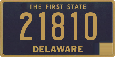 DE license plate 21810