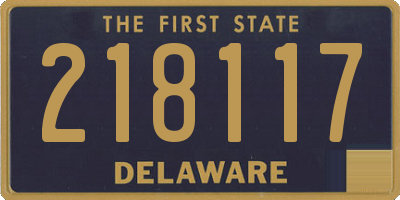 DE license plate 218117