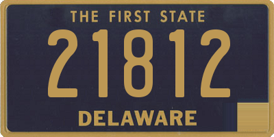 DE license plate 21812