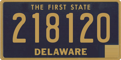 DE license plate 218120