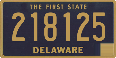 DE license plate 218125